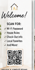 Airbnb / Vacation Rental Welcome Card